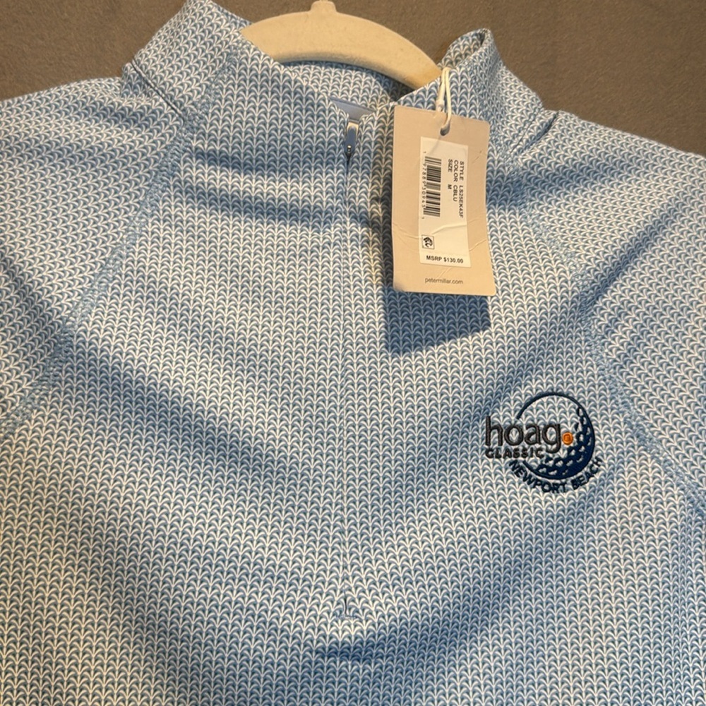 Peter Millar Blue Patterned Pullover - image 5